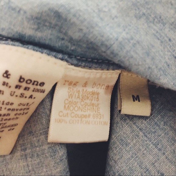 Rag & Bone Jean Chambray Tank - Picture 7 of 7